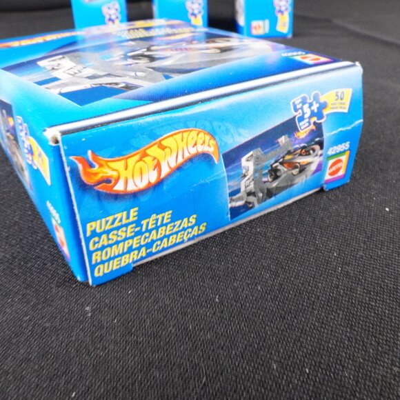 Lot of 4 Vintage Hot Wheels Mini 50 Piece Puzzles New in Box Collectors Items - Picture 6 of 7